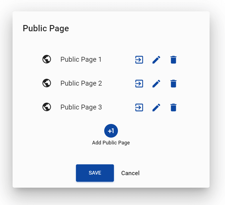 Public Page Multiple Pages